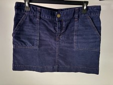 GAP Jeans 1969 Special Edition Vintage Style 10 Purple Blue Corduroy Mini Skirt