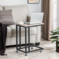 Beistelltisch Sofatisch Kaffeetisch Wohnzimmertisch Rollen Vasagle LNT050B02
