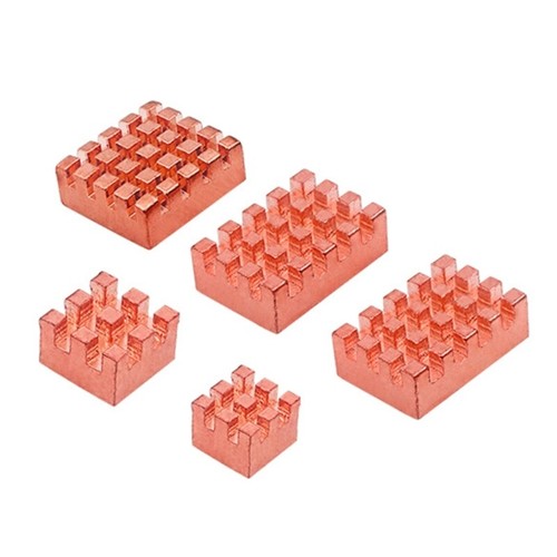 5 pièces coussin de dissipateur de chaleur en cuivre pour panneau de développement BPI OpenWrtOne refroidissement - Photo 7/8