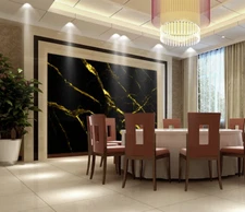 3D Black Marble 47112NA Wallpaper Wall Murals Removable Wallpaper Fay