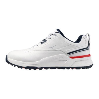 MIZUNO Golfschuhe ohne Spikes Hazard Energy 51GQ2502 Off White/Navy/Red 4E