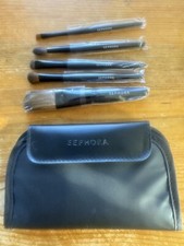 Sephora Travel 5x Brush Kit w/ Magnetic Latching Black Case