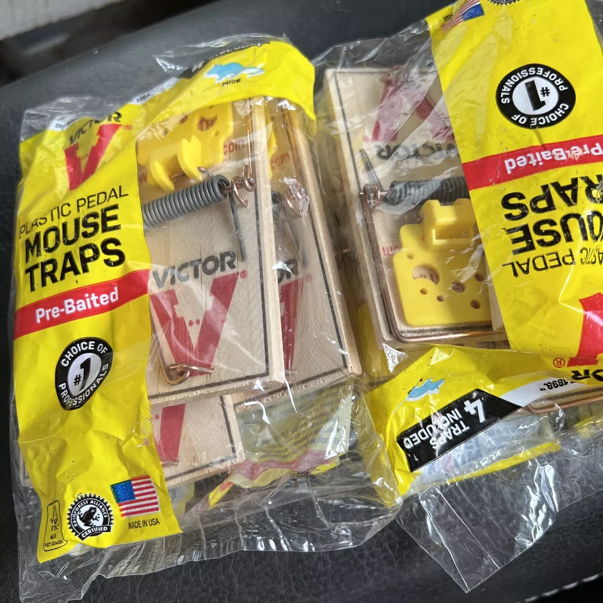 Victor Easy Set Mouse Traps, Pre-Baited - 2 traps