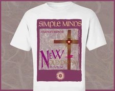 Simple Minds band T-shirt White Short Sleeve All Sizes S to 5Xl 2F194