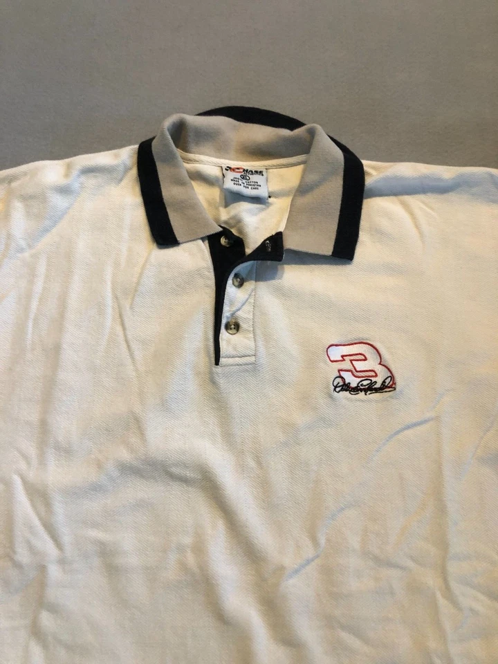 Chase Authentics Polo Shirt Men's Extra Large Dale Earnhardt Herringbone Texture - Image 2 of 4