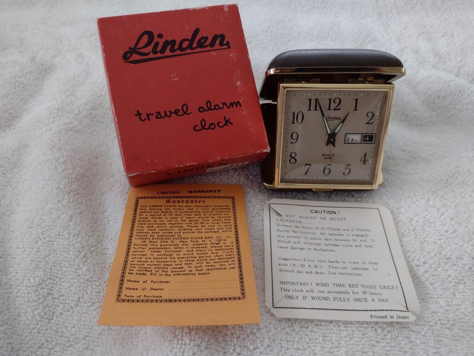 Linden Travel Alarm Clock eBay