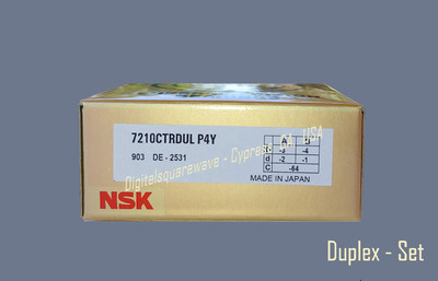 NSK 7003A5TYNSULP4Y Abec-7 Precision Angular Contact Bearings Matched Set of 2 e