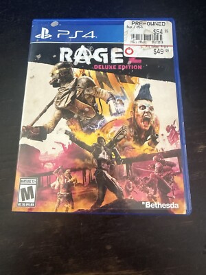 Rage 2 Deluxe Edition PS4 - (Sony PlayStation 4) works great tested played r8