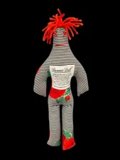 DAMMIT DOLL Original 13" Stress Relief Doll - Gag Gift Stripes & Red Rose Design
