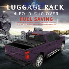 Soft 4 Fold Tonneau Cover 6.5ft Truck Bed For 2002-2019 Dodge Ram 1500 2500 3500
