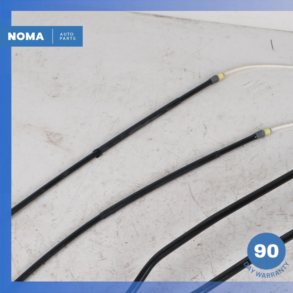 BMW E90 330i 2006 juego de cables de freno de estacionamiento laterales izquierdo y derecho con tubo guía OEM Foto 4 de 4