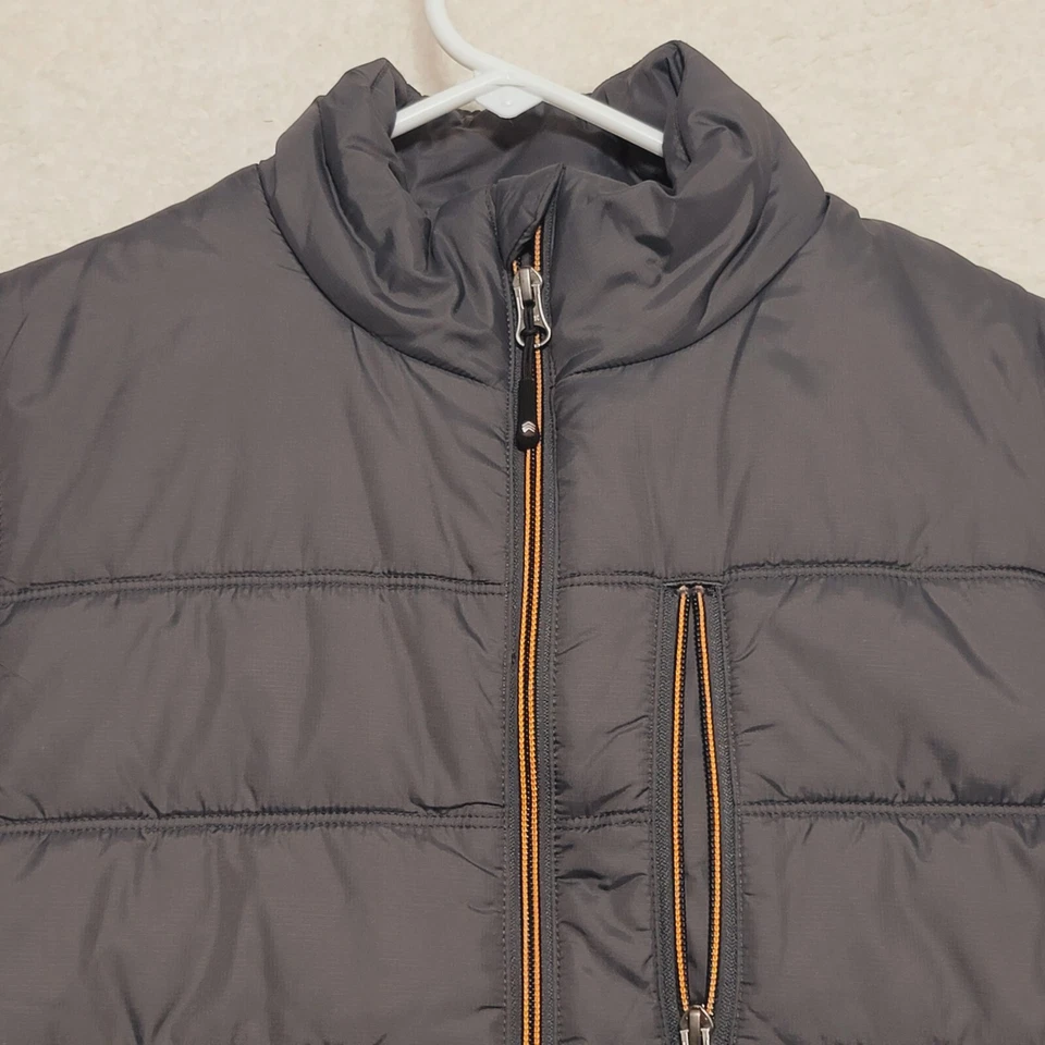 Solaris Men's Puffer Vest Size S Small Gray Outdoors Casual Sleeveless Jacket - Image 2 of 4
