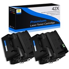 2 Pack Toner Cartridge Black For HP Q5942X 42X LaserJet 4250 4250DTN 4250DTNSL