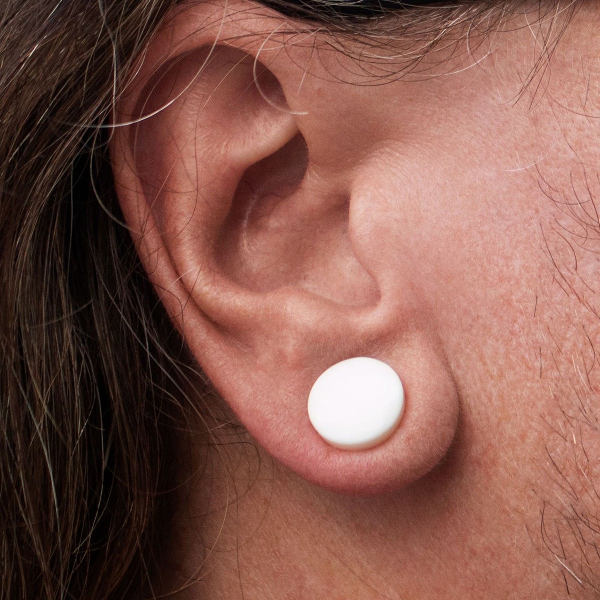 Lieson Flesh Tunnel Dilatatore 2mm, 2 Pezzi Dilatatori Acrilico Cerchio Con Palla Dilatatori Per Lobi 12G Nero - Foto 10