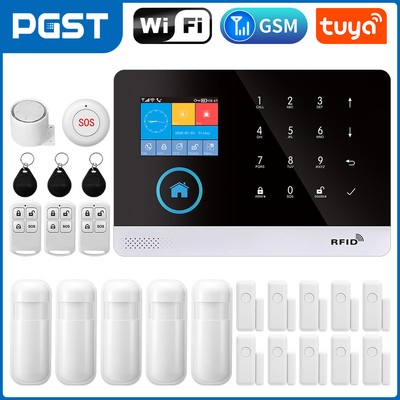 Wireless Alarm System for Home Security,DIY Wifi/4G Tuya Smart Life Alarm Kits