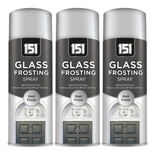 3 X 400ML Window Glass Frosting Spray Paint Aerosol Privacy Decorative Frosted