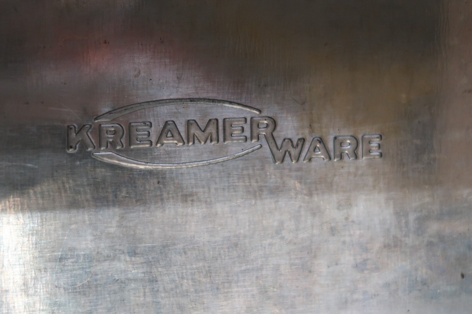 Vintage Kreamer Ware Metal Bread Box Stainless Door with Shelf eBay