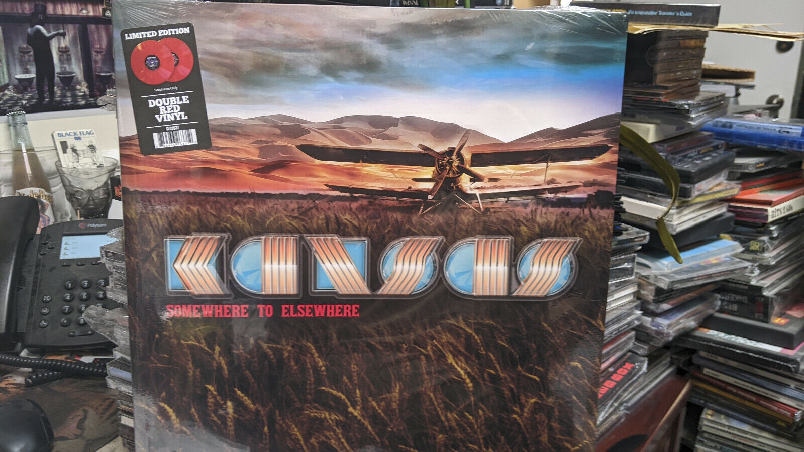 Kansas - Somewhere To Elsewhere RED Vinyl Dbl. LP (Steve Walsh) 