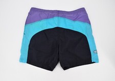 Vintage Laguna Men's Swim Trunks Purple Teal  Black Color-block 90's Sz Medium