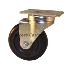 HP33048 4" Plate Swivel Caster for Henny Penny, Polyurethane Wheel
