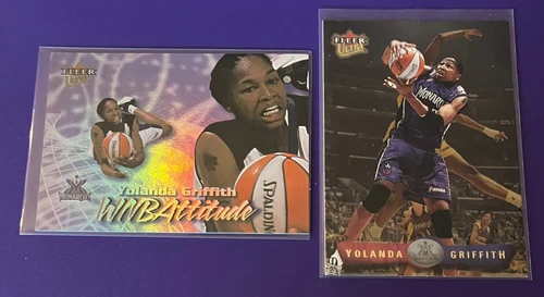 2000/02 Fleer Ultra Yolanda Griffith “Gold Medallion”&“ WNBAttitude” SSP Inserts