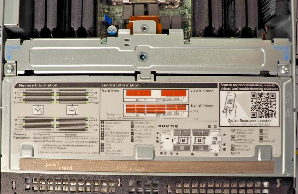 Dell PowerEdge FX2 FX2s Server Chassis with 4* FC630 Blades NO CPU NO RAM NO HDD - Image 3 of 4
