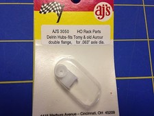 AJ'S 3050 Delrin Hubs for Tomy, Old Aurora Double Flange .063 axle