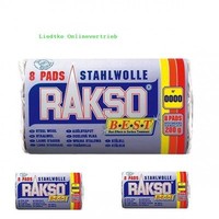 Rakso Stahlwolle Sorte 000 3 Packungen Mit 8 Pads