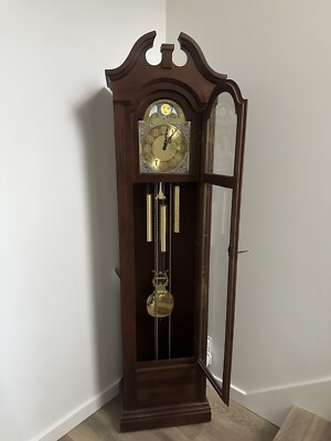 Vintage Hermle Grandfather Clock – Black Forest, Germany (Model