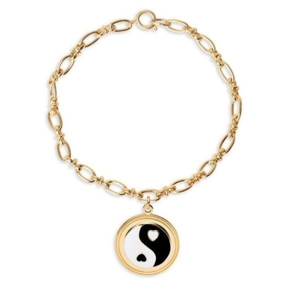 Alternate view of Wilhelmina Garcia 18k Gold-plated Yin Yang Charm Bracelet