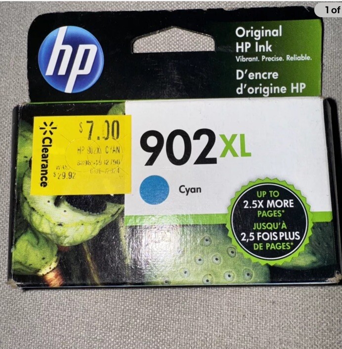 HP 902XL Cyan High-yield Ink Cartridge - EXP Dec 2022 New In Box | eBay