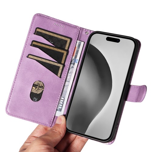 For iPhone 16 Pro Max 15 14 13 12 7 Magnetic Leather Flip Stand Card Wallet Case - Picture 36 of 78