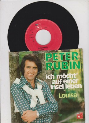 7 '' Peter Rubin  - ich möcht ´ auf einer Insel leben - Louisa