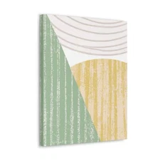 Wall Art Decor - Canvas Print Artwork - Mint Green Textured Look Boho Print