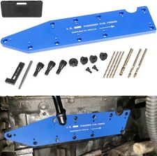 72610 Manifold Drill Template for Ford 3.5L Ecoboost, Blue