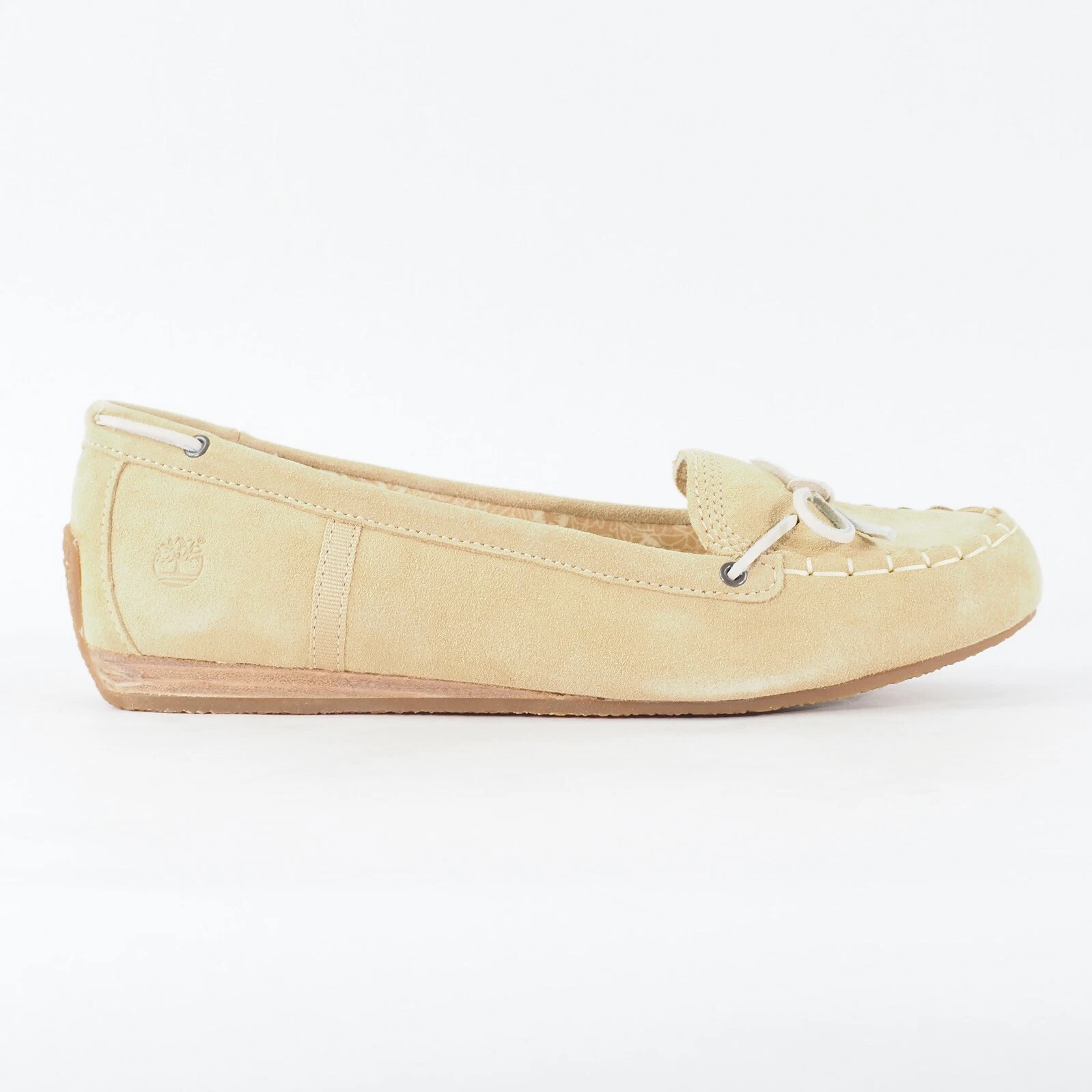 Scarpe mocassino casual da donna Timberland Caska Moc 26698 in pelle marrone chiaro