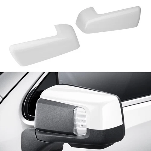 For 2019-2025 Chevy Silverado GMC Sierra 1500 Clip-on Mirror Covers Summit White