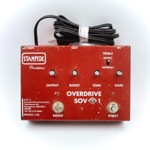 Providence SOV-1 Overdrive Stampede Made in Japan Guitar Effect Pedal - Picture 1 of 7