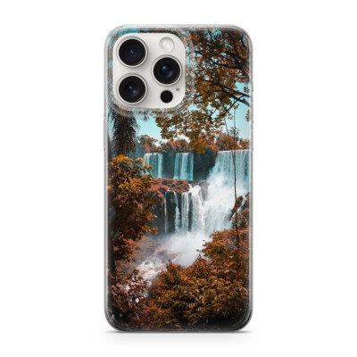 Sunny-Case Handyhülle für iphone 15 proMAX Österreich Wasserfall Wald Nr.678