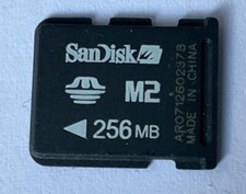 Sandisk 256MB M2 Memory Stick Micro Card - Tested - Tracked Postage