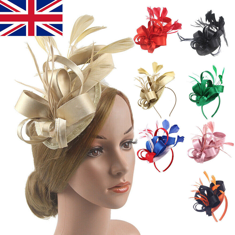 Bridal Women Hair Clip Headband Mini Top Hat Wedding Fascinator Royal Ascot  Race