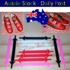 No Tie Shoelaces Multicoloured Unisex Shoe Laces Plastic Silicone 12pcs