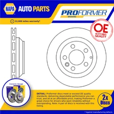 2x Brake Discs Pair Vented Rear 330mm PBD8601 Proformer Set 7L6615601D New