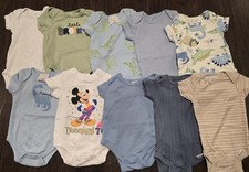 Lot of 10 NEW Baby Boys Clothes 0-3 Month Onesie Gerber Little Chickadees Disney