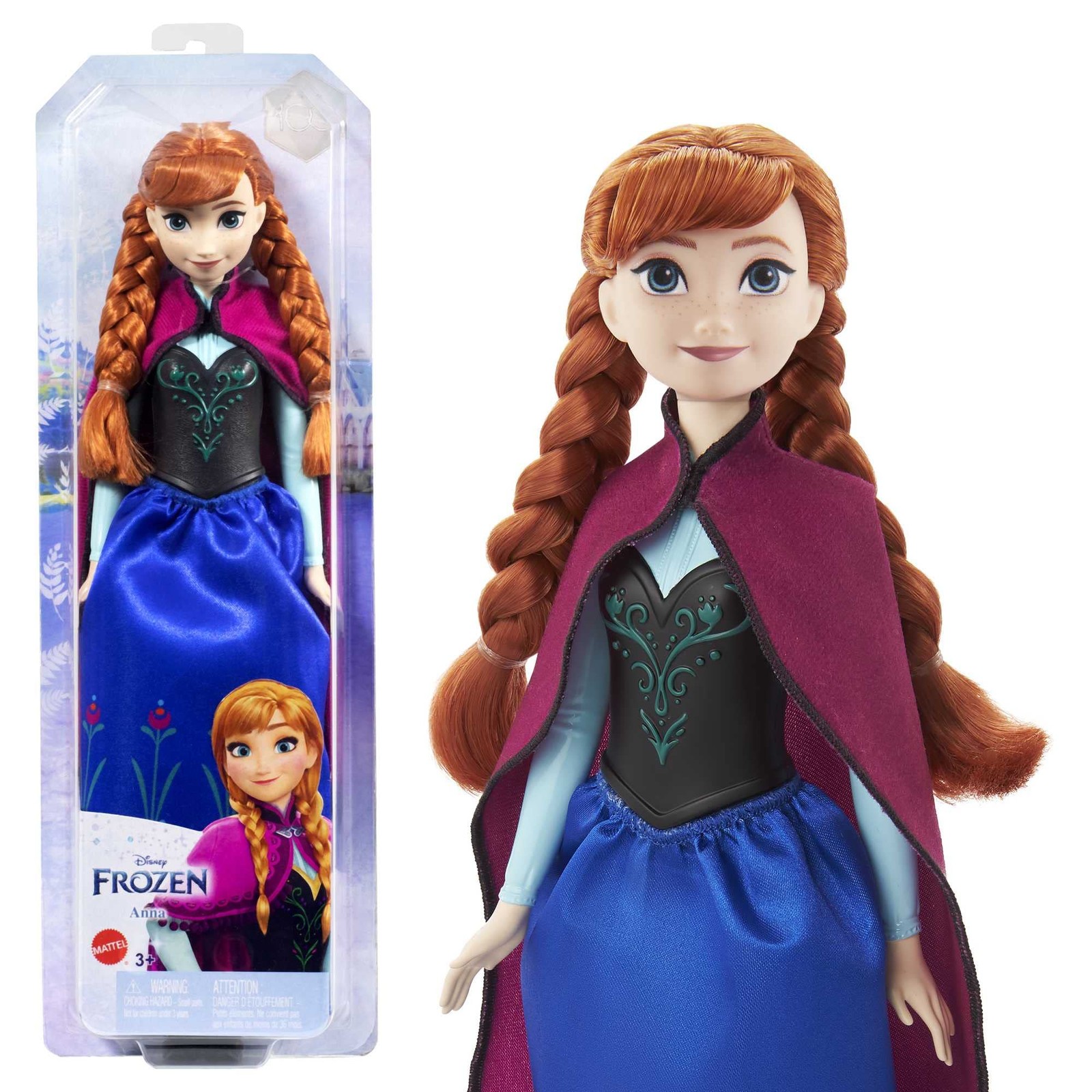 Mattel Disney Prinzessin Anna Puppe Die Eisknigin Puppe kmmbare Haare beweg 4690₽