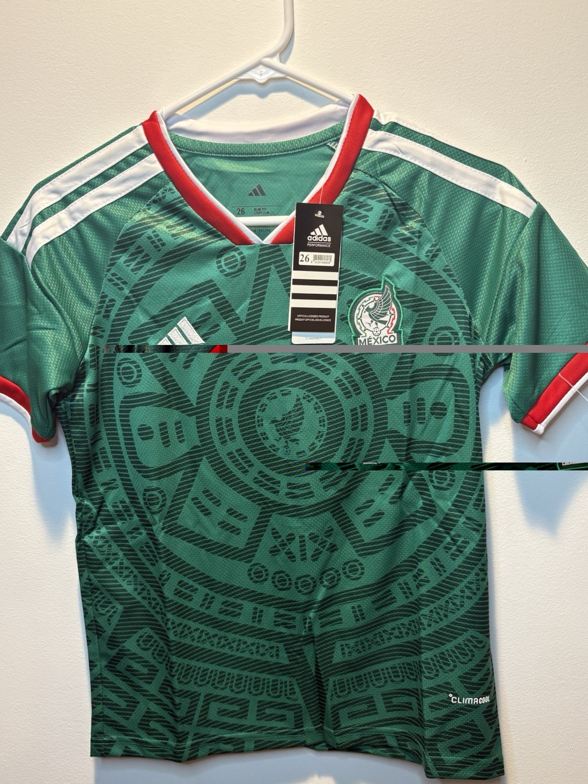 New! Youth Medium Mexico National Team Soccer Jersey Kit Size 26 / Home