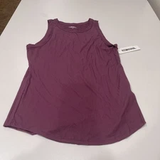 32 Degrees Cool Women's Soft Rib High Neck Comfort Everyday Tank Damson L