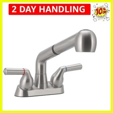 Utility Sink Faucet, Laundry Room Faucet with Pull Out Sprayer, Laundry Tub A...