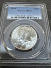 1964 KENNEDY HALF DOLLAR BU UNC MINT STATE 90% SILVER COIN PCGS MS65