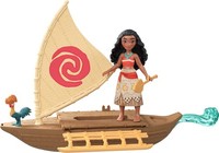 Mattel Disney Toys, Moana Small Doll & Floating Boat Playset With He (Us Import)